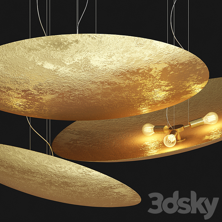 Panzeri GONG Pendant Lamp 3DS Max Model - thumbnail 2