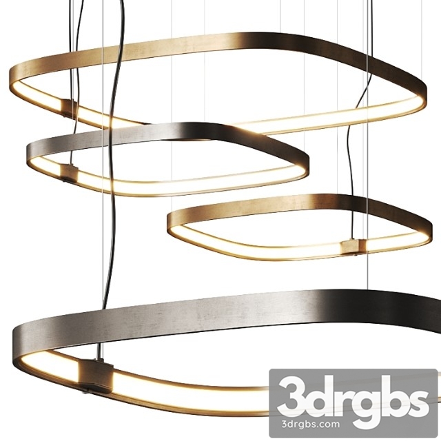 Panzeri zero square pendant lamps - thumbnail 1