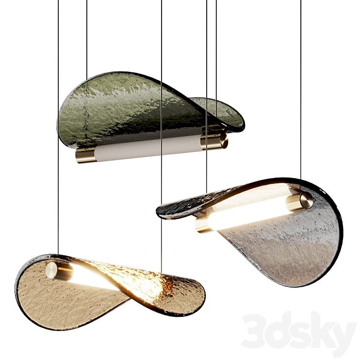 Paolo Castelli Manta Pendant Lamp 3DS Max Model - thumbnail 1