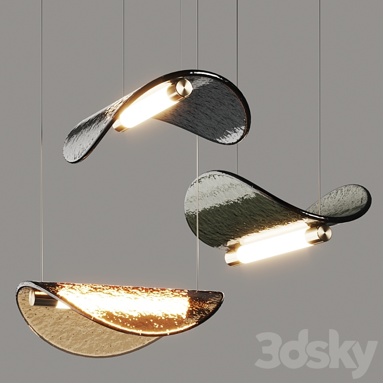 Paolo Castelli Manta Pendant Lamp 3DS Max Model - thumbnail 2