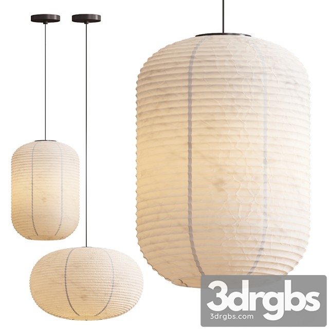 Paper Shade Pendants 3dsmax Download - thumbnail 1