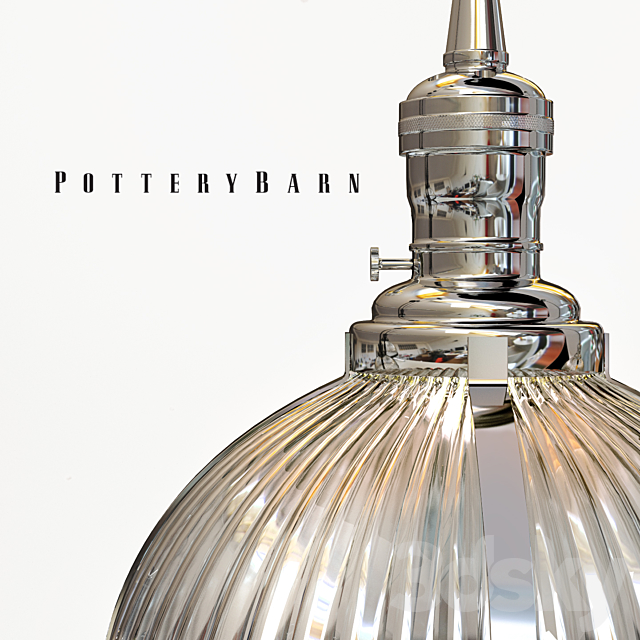 PB Classic Pendant – Ribbed Glass 3DS Max Model - thumbnail 3