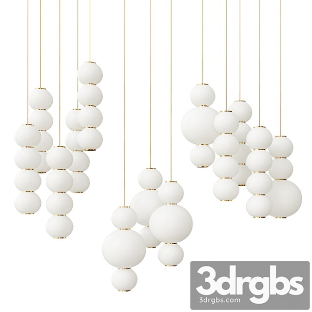 Pearls suspension pendant lamps 3dsmax Download - thumbnail 1