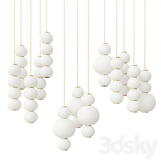 Pearls Suspension Pendant Lamps 3DSMax File - thumbnail 1