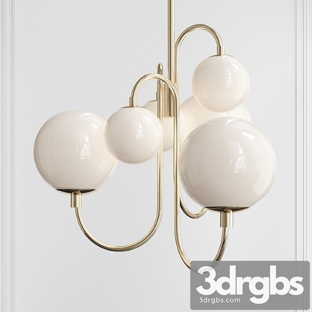 Pelle Chandelier Gooseneck West Elm 3dsmax Download - thumbnail 1