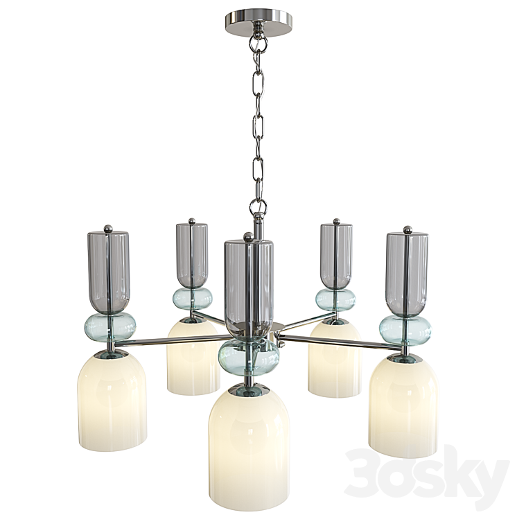 Pendant chandelier Lumion Gillian 5235\/5. 4589\/5 3DS Max Model - thumbnail 2