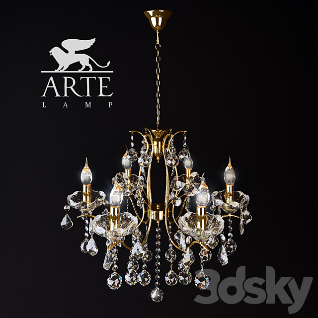 Pendant Chandelier Renaissance A8259LM-6GO 3DSMax File - thumbnail 1