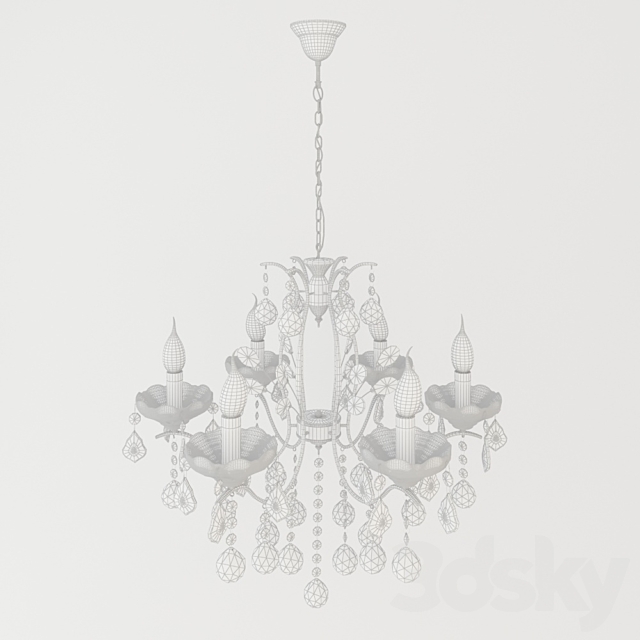 Pendant Chandelier Renaissance A8259LM-6GO 3DSMax File - thumbnail 2