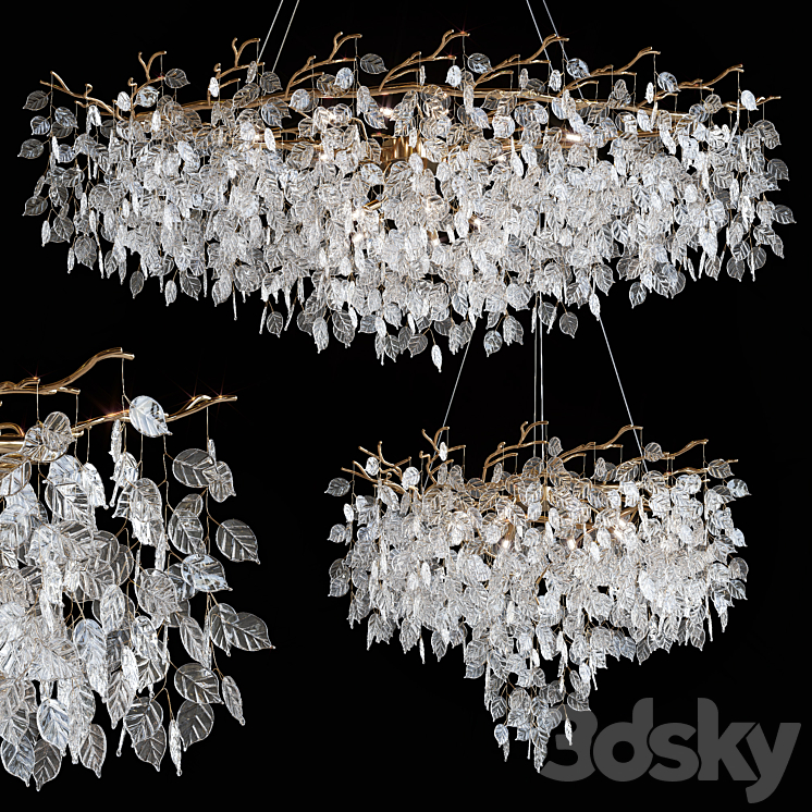 Pendant chandeliers MODESTYLE 3DS Max Model - thumbnail 1