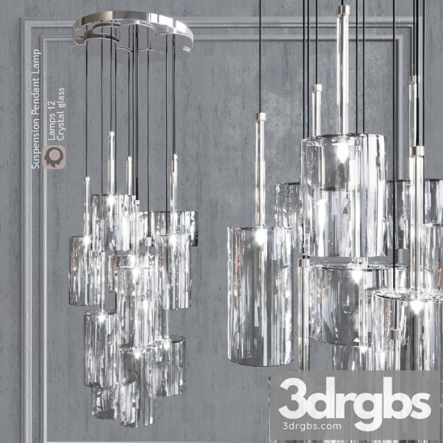 Pendant Lamp Akso Light Spellray Sp Lamps 12 Crystal Glass 3dsmax Download - thumbnail 1