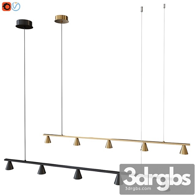 Pendant lamp aromas lyb 5-light led - thumbnail 1