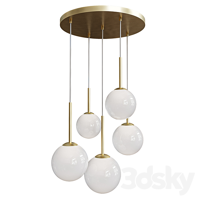 Pendant lamp Basic form by maytoni 3ds Max - thumbnail 2