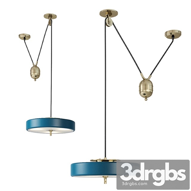 Pendant lamp bert frank revolve rise & fall pendant 3dsmax Download - thumbnail 1