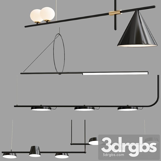 Pendant lamp collection 01 - thumbnail 1