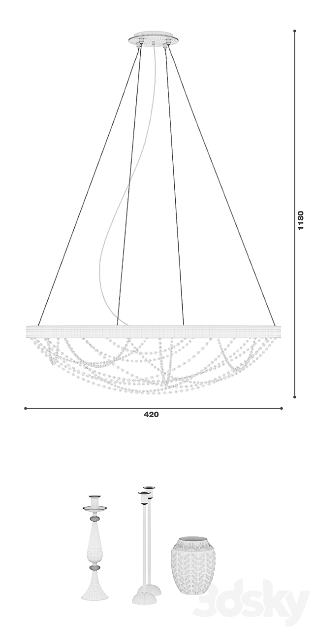 Pendant lamp CRISTAL from Cattelan Italia 3DSMax File - thumbnail 3