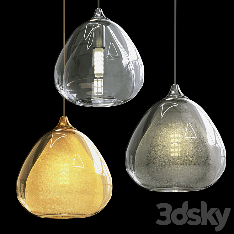 Pendant lamp Crystal Lux VERANO SP1 3DS Max Model - thumbnail 1