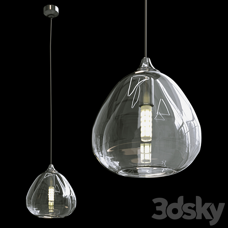 Pendant lamp Crystal Lux VERANO SP1 3DS Max Model - thumbnail 2