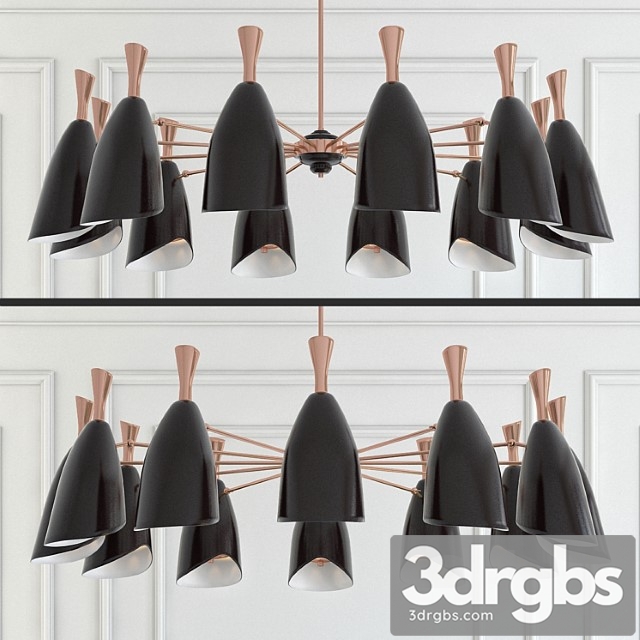 Pendant Lamp Duque Symmetry 12 Lamps 3dsmax Download - thumbnail 1