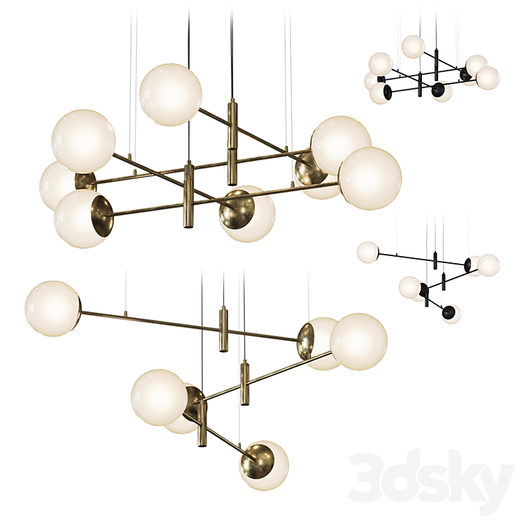 Pendant lamp Eurosvet 70146 3DS Max Model - thumbnail 1