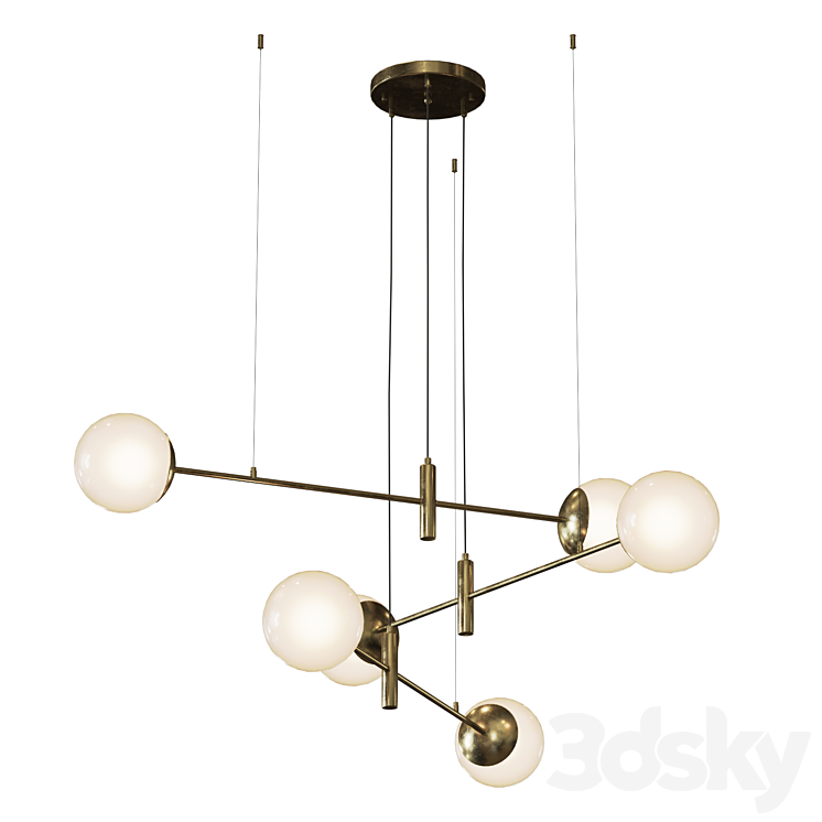 Pendant lamp Eurosvet 70146 3DS Max Model - thumbnail 2