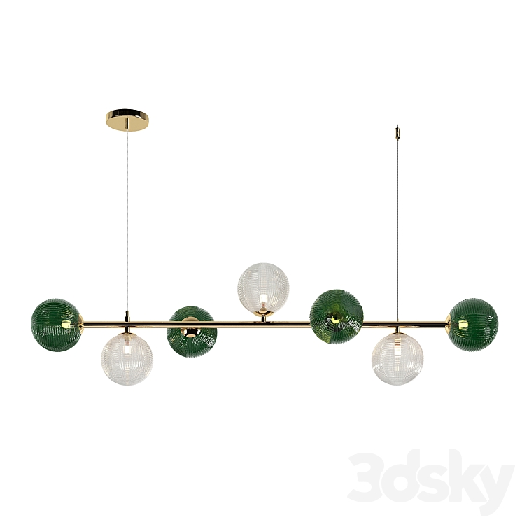 Pendant lamp F-PROMO 4035-7P 3DS Max Model - thumbnail 2