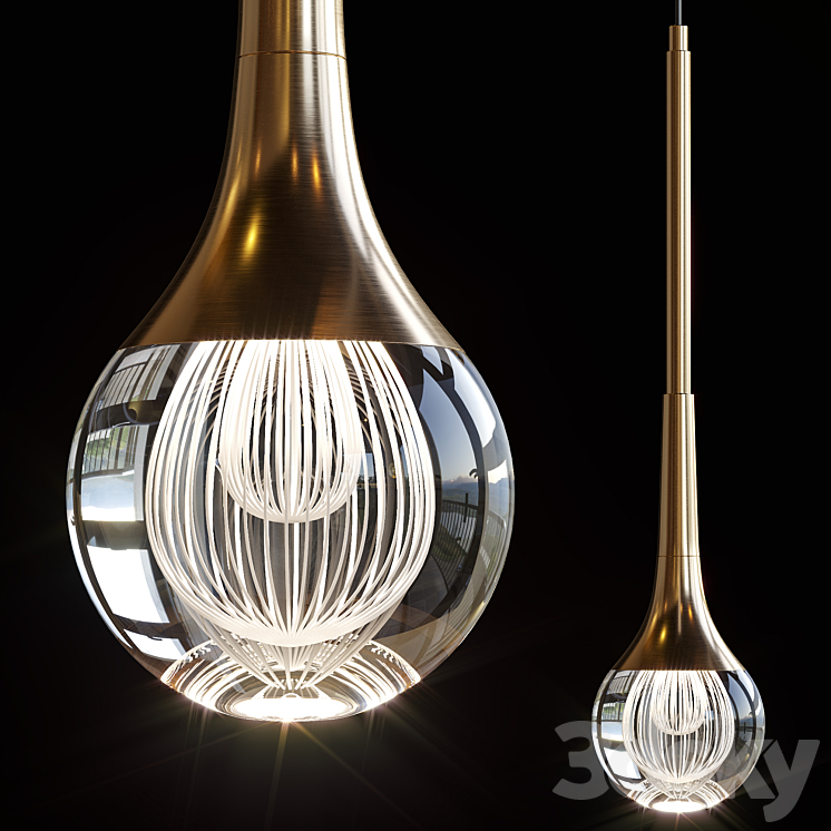 Pendant lamp FANNAR by Lampatron 3DS Max Model - thumbnail 1