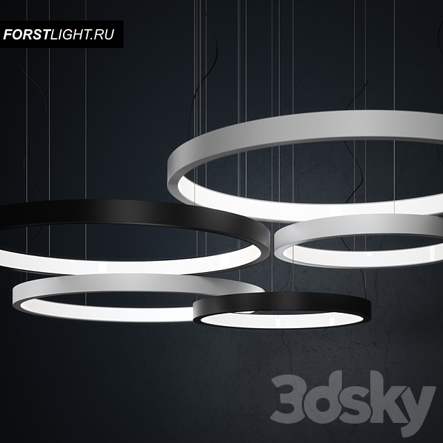 Pendant lamp Forstlight HOOP 3DSMax File - thumbnail 1