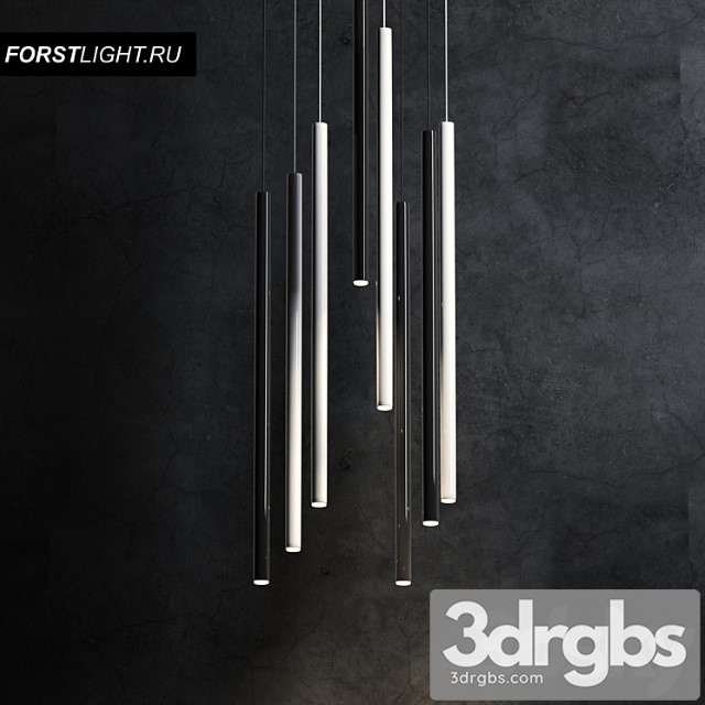 Pendant lamp forstlight slim one 3dsmax Download - thumbnail 1