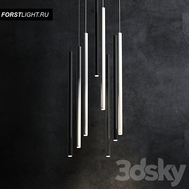 Pendant lamp Forstlight Slim One 3DSMax File - thumbnail 1