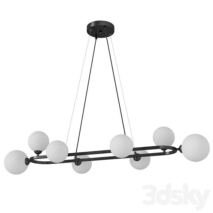 Pendant lamp Freya FR5222PL-08B1 3DS Max Model - thumbnail 1