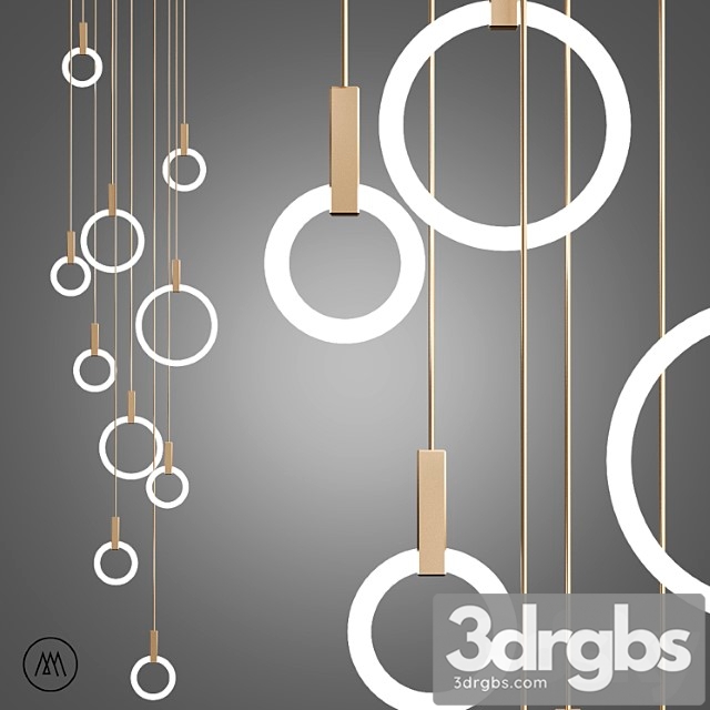 Pendant lamp halo by matthew mccormick 3dsmax Download - thumbnail 1