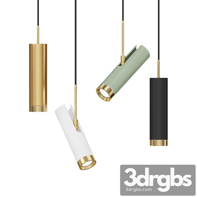 Pendant lamp in the shape of a cylinder talsi one 3dsmax Download - thumbnail 1