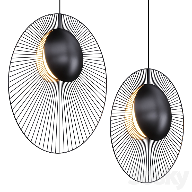 Pendant lamp MAGDALENA BLACK Lampatron 3DS Max Model - thumbnail 1