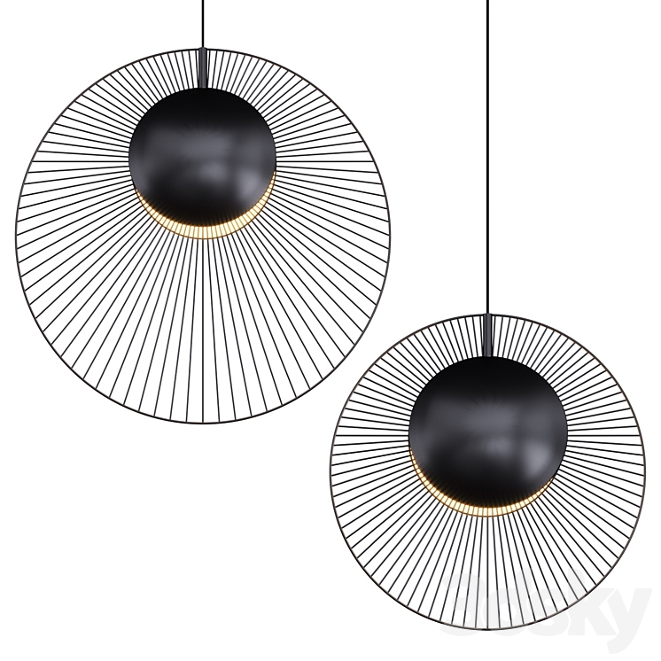 Pendant lamp MAGDALENA BLACK Lampatron 3DS Max Model - thumbnail 2