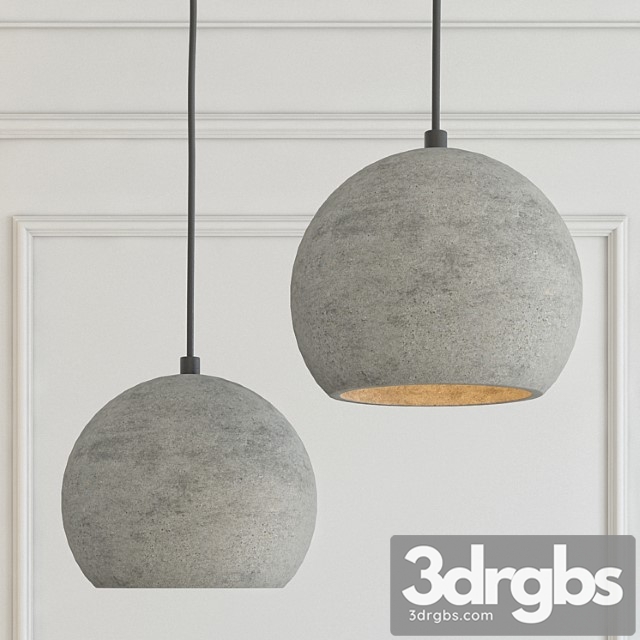 Pendant Lamp Nordic Sphere 3dsmax Download - thumbnail 1