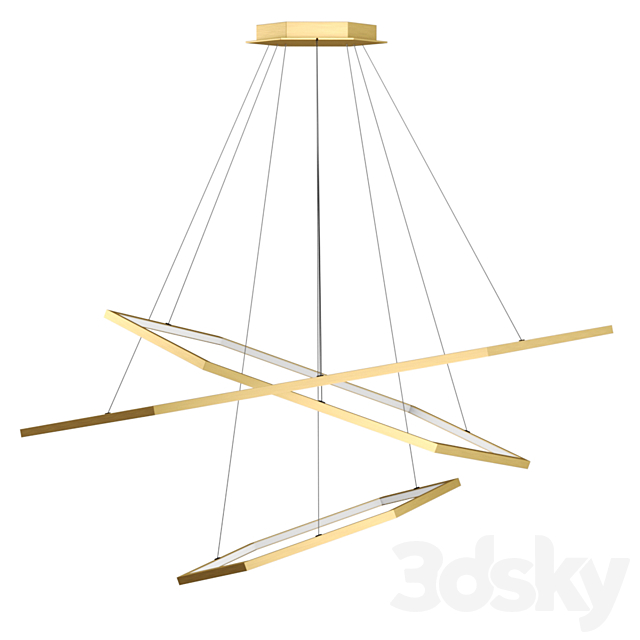 Pendant lamp PDNT Six 2 + Six 3 (Centersvet) 3DS Max Model - thumbnail 3