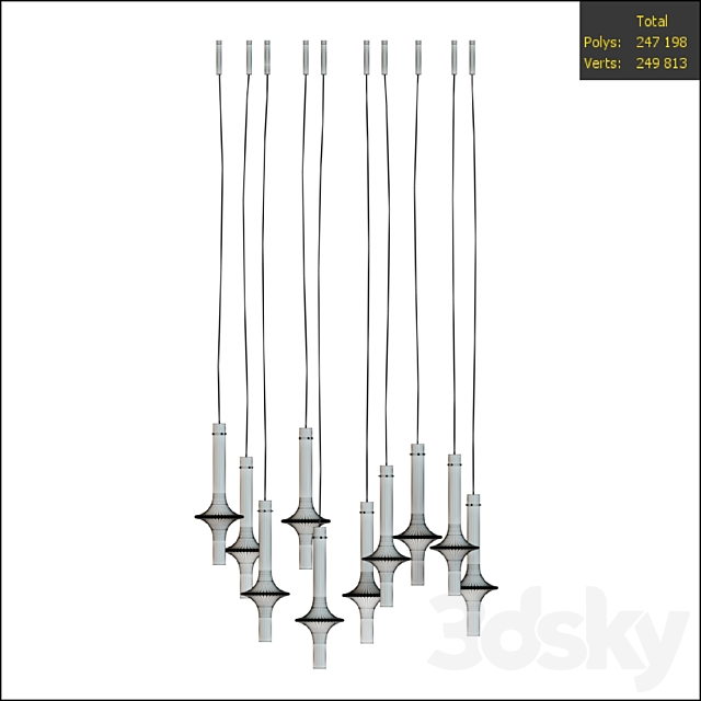 Pendant lamp PENDANT 00909 3DS Max Model - thumbnail 3