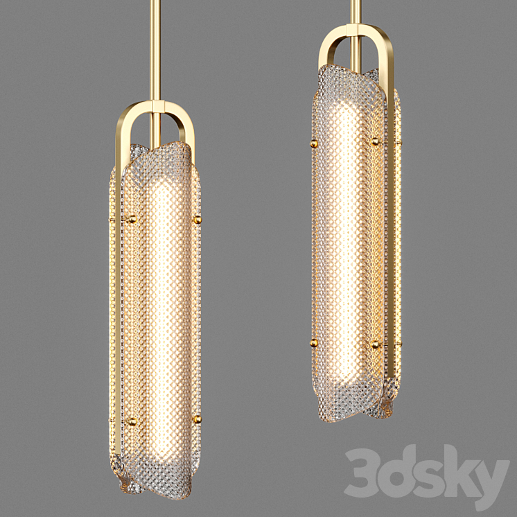 Pendant lamp PENELOPE ONE Lampatron 3DS Max Model - thumbnail 1