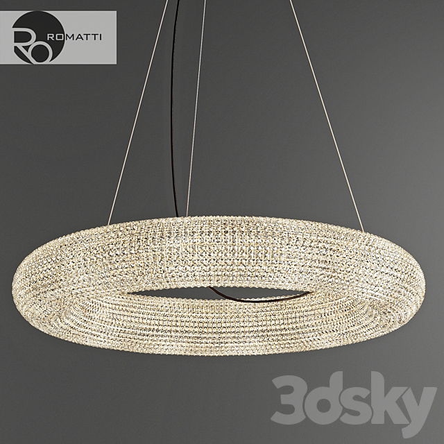 Pendant lamp Romatti Crystal Halo by Restoration Hardware 3DSMax File - thumbnail 1