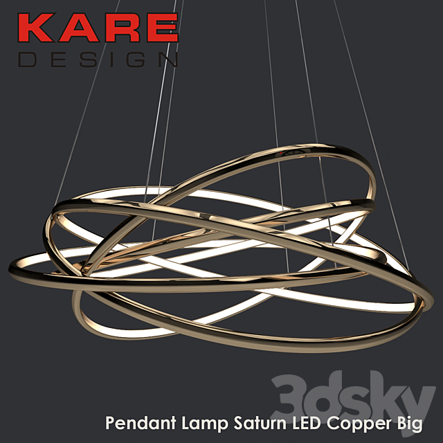 Pendant Lamp Saturn LED 3DSMax File - thumbnail 1