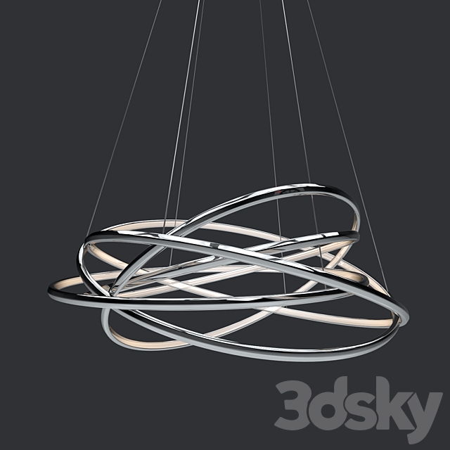 Pendant Lamp Saturn LED 3DSMax File - thumbnail 2