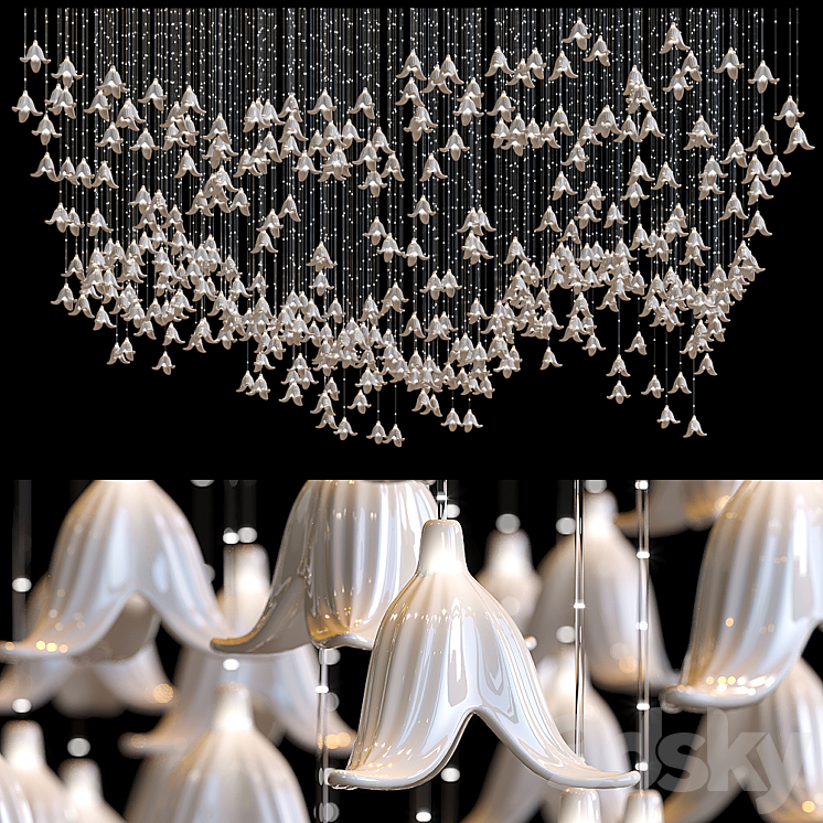 Pendant lamp Sharon Marston – Dujardin 3DS Max Model - thumbnail 1