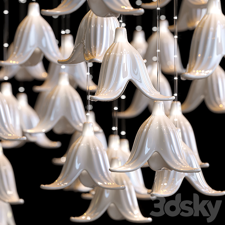 Pendant lamp Sharon Marston – Dujardin 3DS Max Model - thumbnail 2