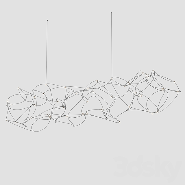 Pendant lamp Stellar Line + Sqr (Centersvet) 3ds Max - thumbnail 2