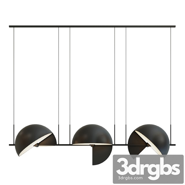 Pendant lamp trapeze triplette by oblure - thumbnail 1