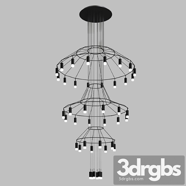 Pendant lamp vibia wireflow 0315 3dsmax Download - thumbnail 1