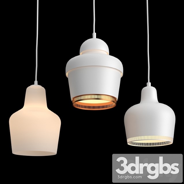 Pendant lamps artek a330 a330s a440 - thumbnail 1