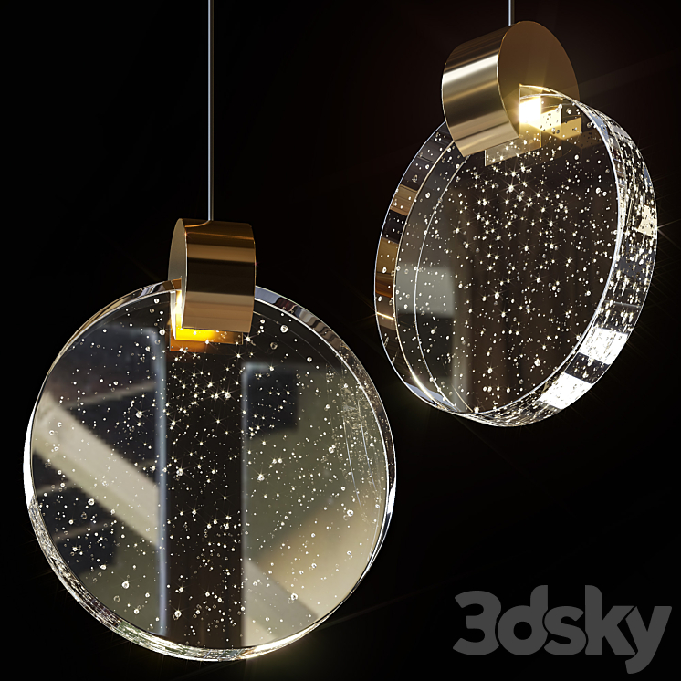 Pendant lamps CELIAN and CELIAN DUO by Lampatron 3DS Max Model - thumbnail 1