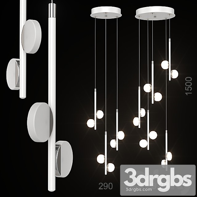 Pendant lamps eglo olindra. 3dsmax Download - thumbnail 1