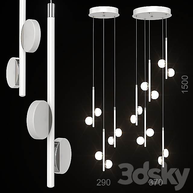 Pendant lamps Eglo Olindra. 3DSMax File - thumbnail 1